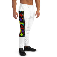 Block on White Joggers*