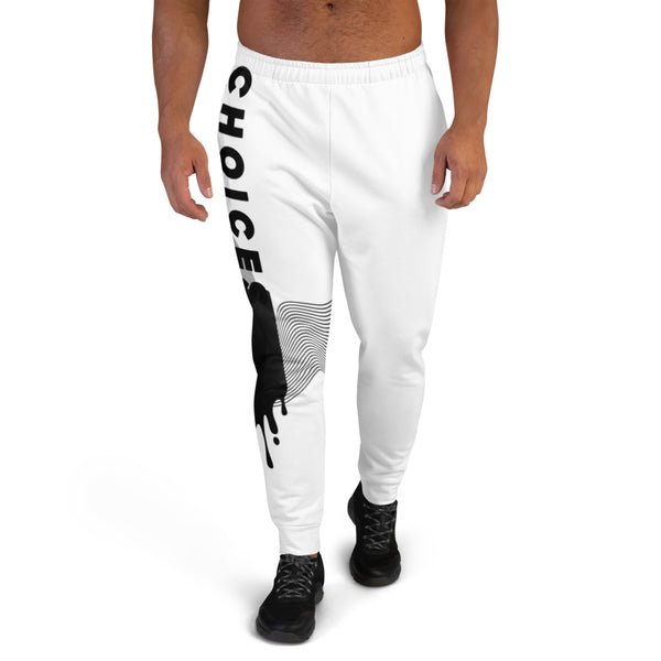 Black XI on White Joggers*