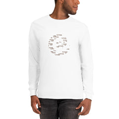 Mocha1 White Men’s Long Sleeve Shirt*