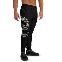 Mocha 1 Black on Black Men's Joggers*