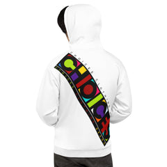 White Block Full Back Pullover Hoodie*