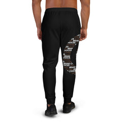 Mocha 1 Black on Black Men's Joggers*