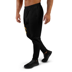 Gold Choices on Black Men's Poly Joggers*