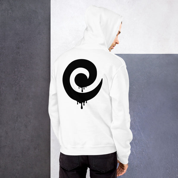 Black Drip Back Center Pullover Hoodie*