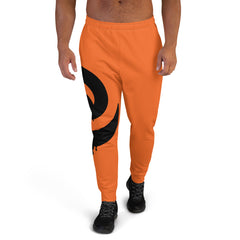 Black Drip Orange Men's Joggers*