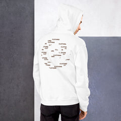 Mocha1 White Back Center Pullover Hoodie*