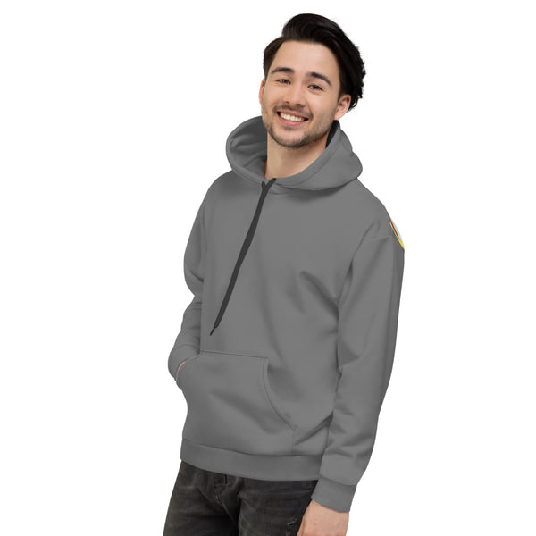 Gold Choices on Grey Full Back Pullover Hoodie*