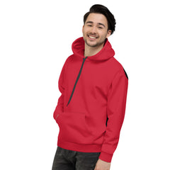 Black Drip on Red Full Back Pullover Hoodie Choices Clothing Brand