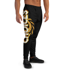 Gold Choices on Black Men's Poly Joggers*