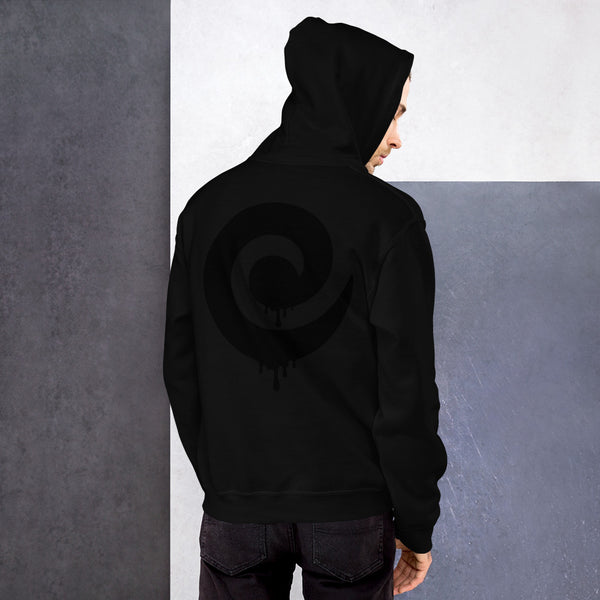 Black Drip on Back Pullover Hoodie*