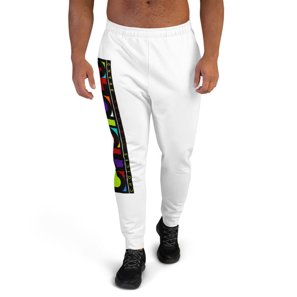 Block on White Joggers*