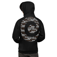 Mocha1 White on Black Full Back Pullover Hoodie*