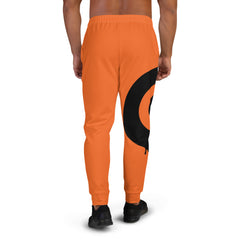 Black Drip Orange Men's Joggers*