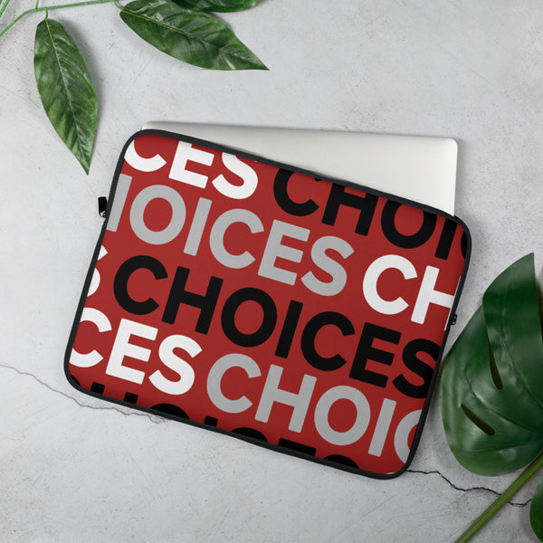 Red Choices Multi Laptop Sleeve*