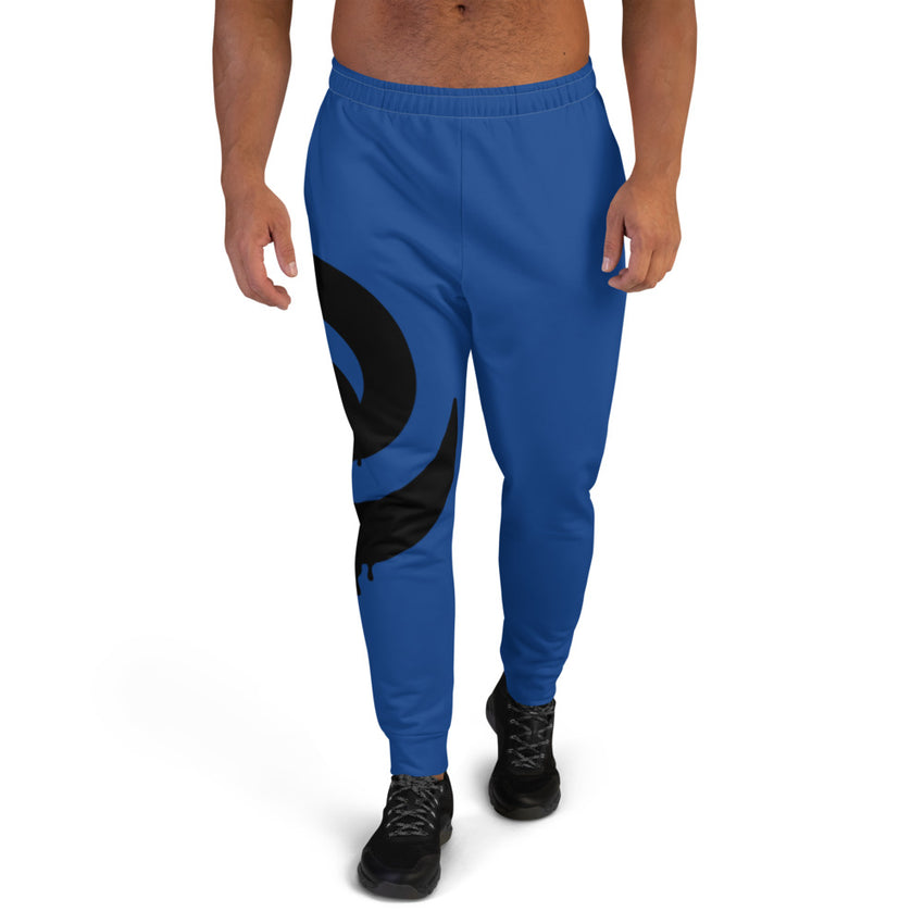 Black Drip Blue Men's Joggers*