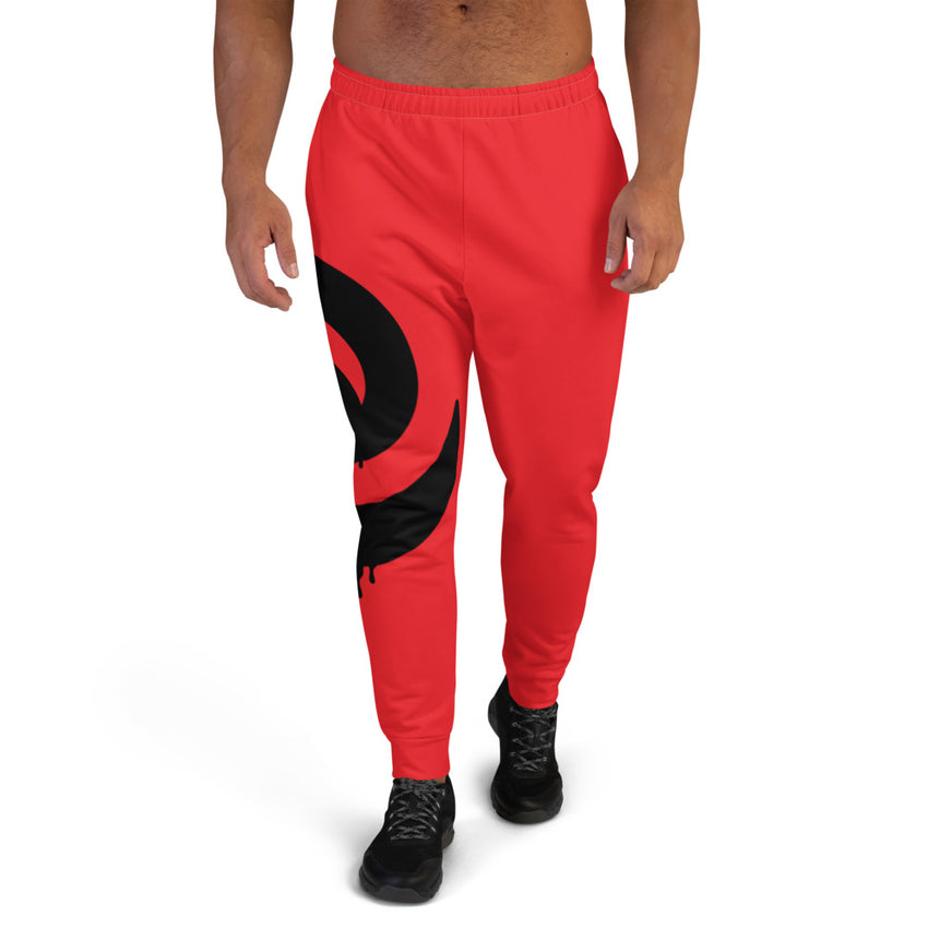 Black Drip Red Men's Joggers*