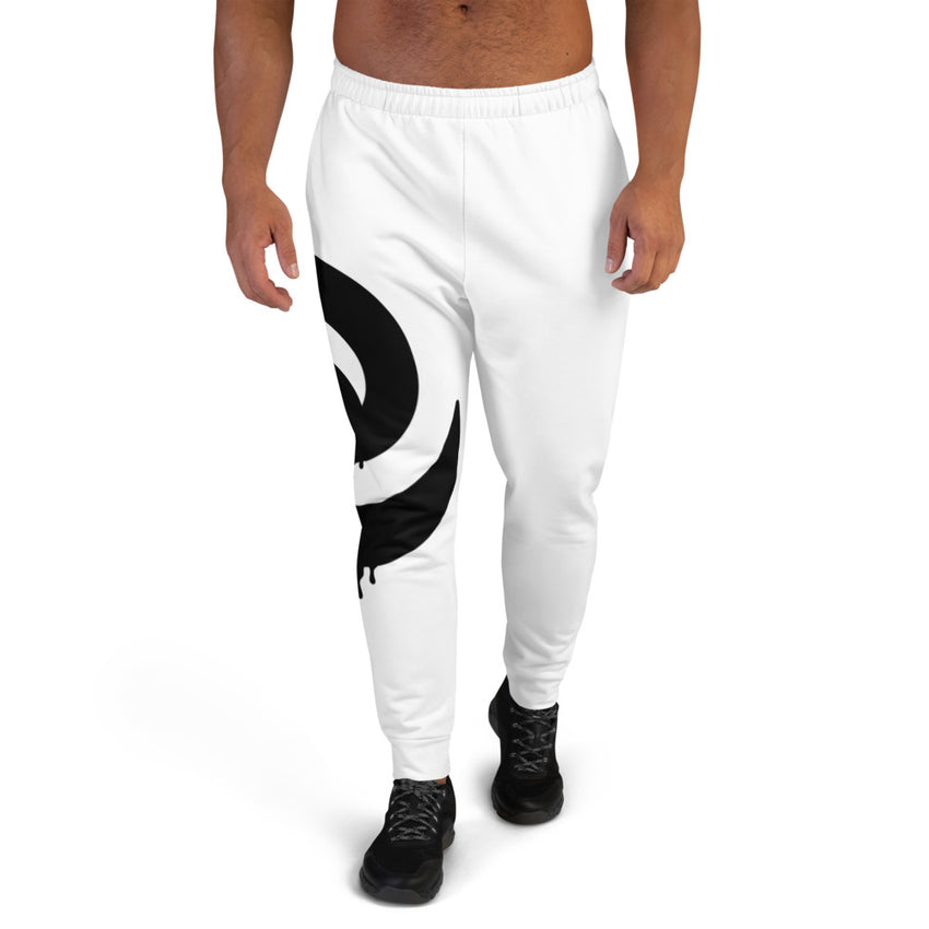 Black Drip White Men's Joggers*