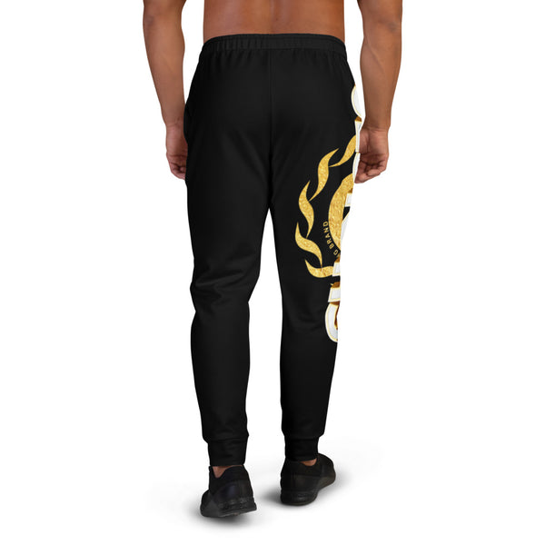 Gold Choices on Black Men's Poly Joggers*