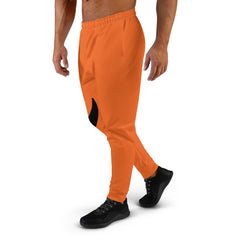 Black Drip Orange Men's Joggers*